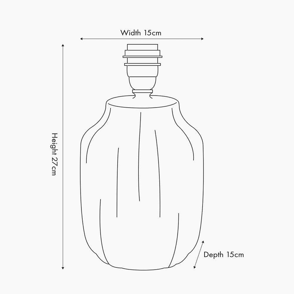 Amalia Natural Ombre Textured Stoneware Table Lamp Base.