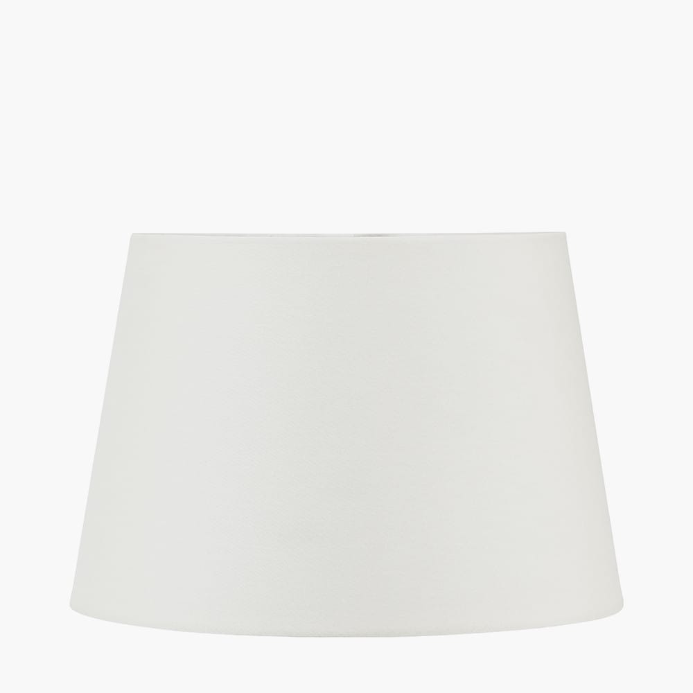 Pacific Lifestyle Lighting Amalia Natural Ombre Textured Stoneware Table Lamp Base with Adelaide 30cm Ivory Tapered Cotton Mix Lampshade House of Isabella UK