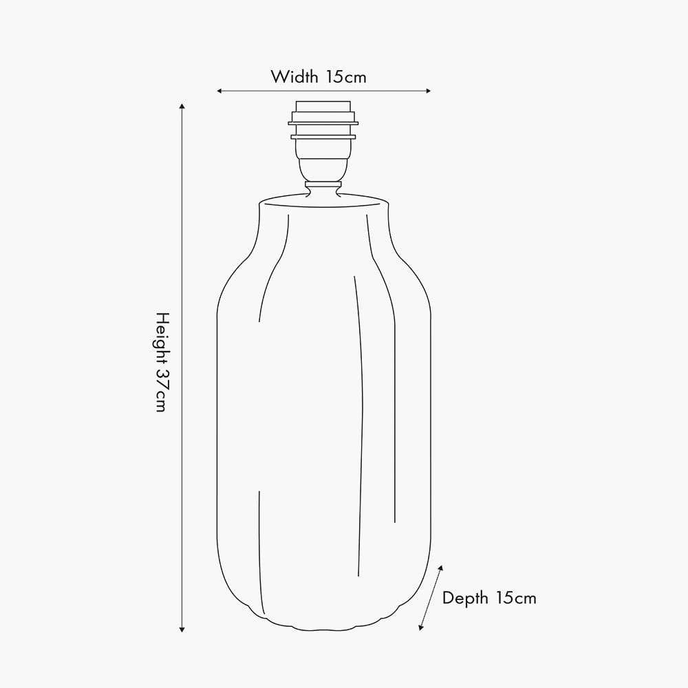 Amalia Natural Ombre Textured Stoneware Tall Table Lamp Base.