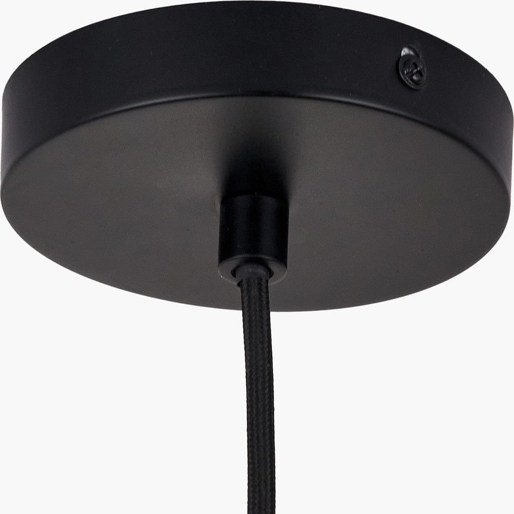Pacific Lifestyle Lighting Amalie Black Metal Retro Pendant House of Isabella UK