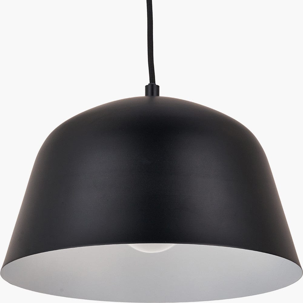 Pacific Lifestyle Lighting Amalie Black Metal Retro Pendant House of Isabella UK