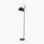 Pacific Lifestyle Lighting Amalie Black Metal Retro Task Floor Lamp House of Isabella UK