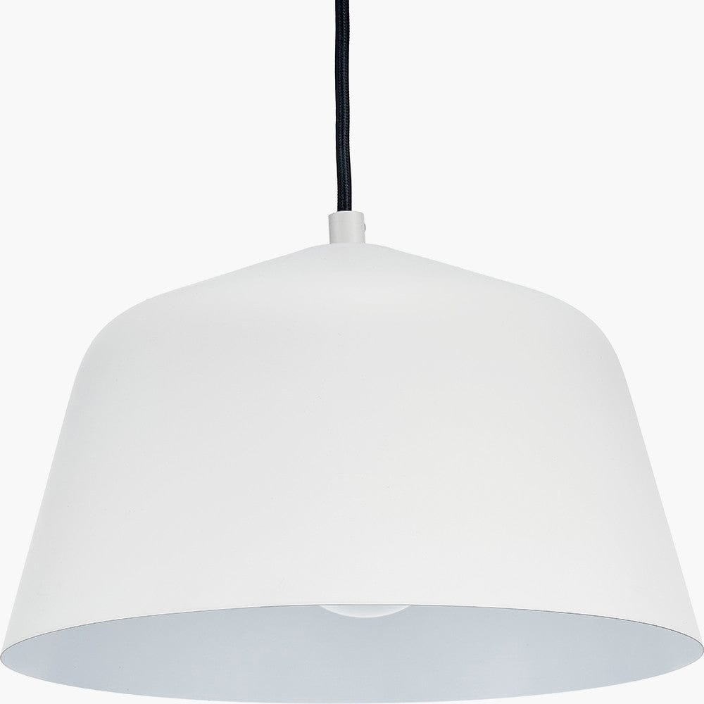 Pacific Lifestyle Lighting Amalie Grey Metal Retro Pendant House of Isabella UK