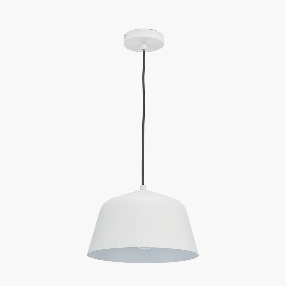 Pacific Lifestyle Lighting Amalie Grey Metal Retro Pendant House of Isabella UK