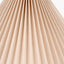 Pacific Lifestyle Lighting Amelia 35cm Natural Linen Hard Pleat Tapered Lampshade House of Isabella UK