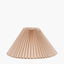 Pacific Lifestyle Lighting Amelia 35cm Natural Linen Hard Pleat Tapered Lampshade House of Isabella UK