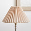 Pacific Lifestyle Lighting Amelia 35cm Natural Linen Hard Pleat Tapered Lampshade House of Isabella UK
