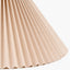 Pacific Lifestyle Lighting Amelia 35cm Natural Linen Hard Pleat Tapered Lampshade House of Isabella UK