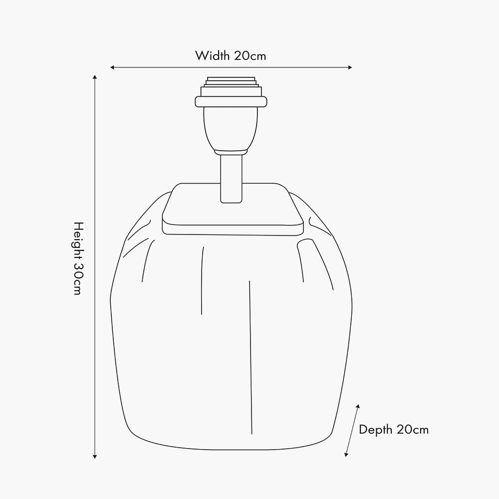 Anais Matt Black Cold Cut Glass Square Table Lamp.