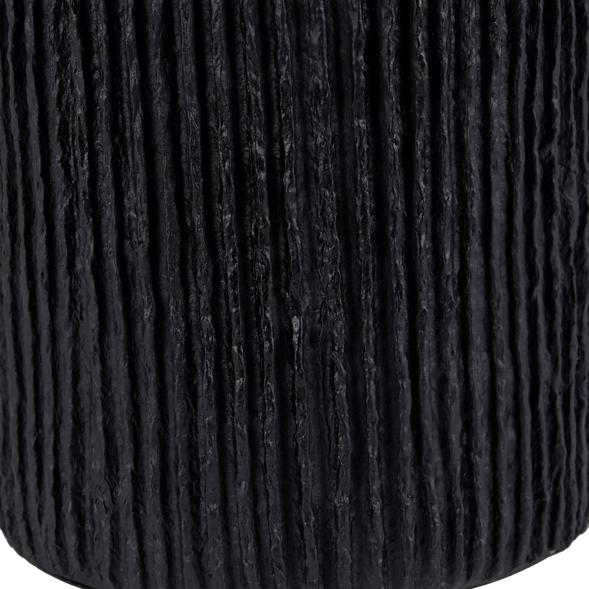 Pacific Lifestyle Lighting Ananya Black Paper Mache and Metal Textured Dome Table Lamp House of Isabella UK