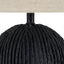 Pacific Lifestyle Lighting Ananya Black Paper Mache and Metal Textured Dome Table Lamp House of Isabella UK