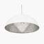 Anders Matt Cream and Silver Leaf Dome Pendant.