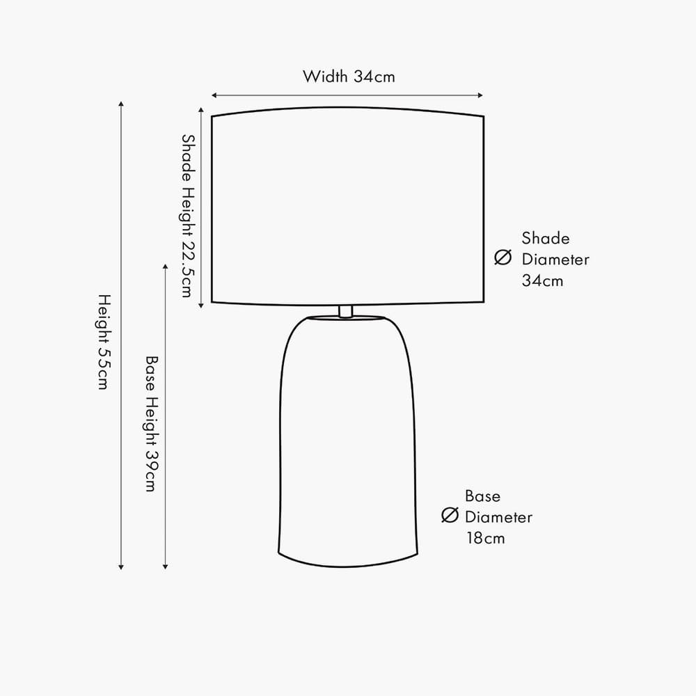 Pacific Lifestyle Lighting Andros Brown Woven Seagrass Table Lamp House of Isabella UK