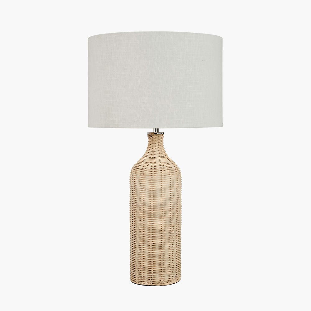 Anika Natural Rattan Bottle Table Lamp.