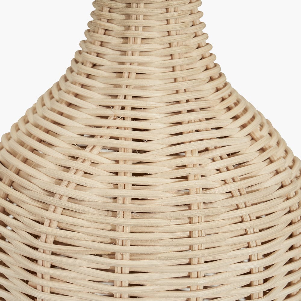 Anika Natural Rattan Bottle Table Lamp.