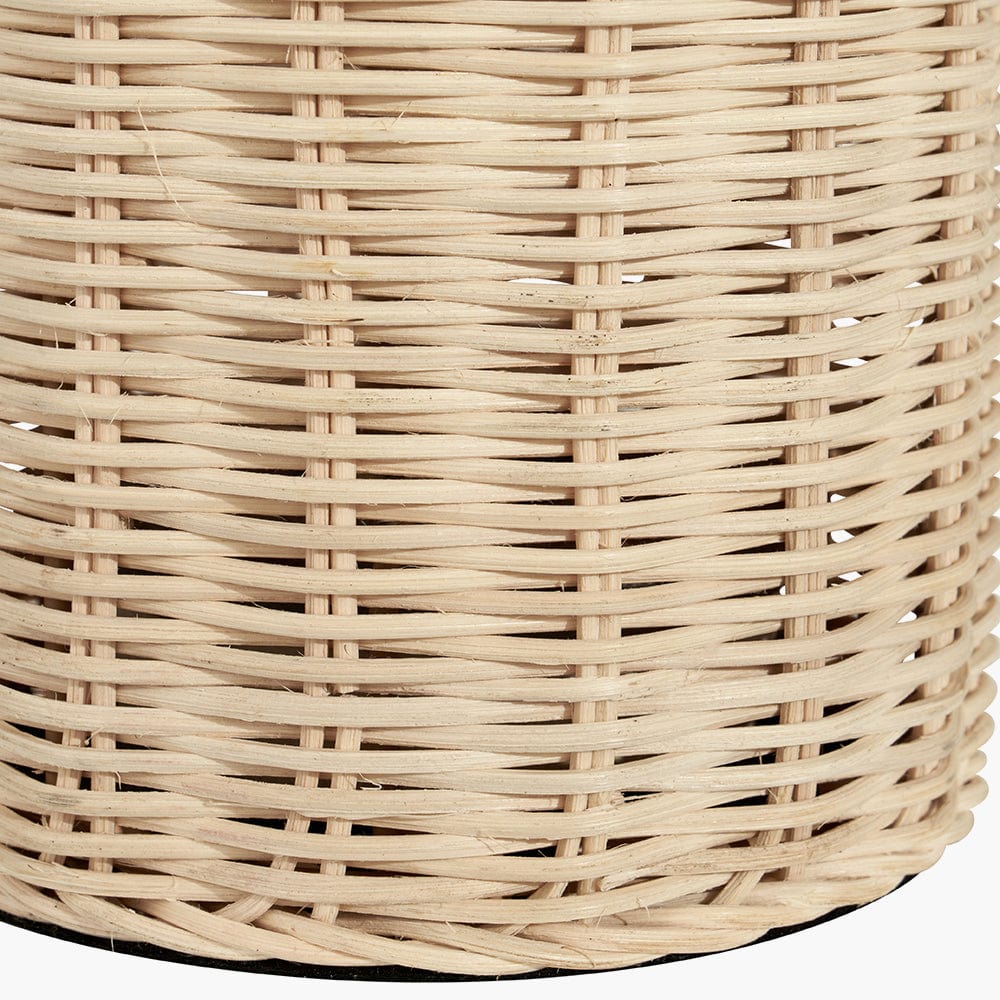 Anika Natural Rattan Bottle Table Lamp.
