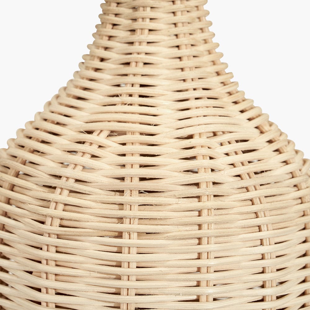Anika Natural Rattan Bottle Table Lamp.