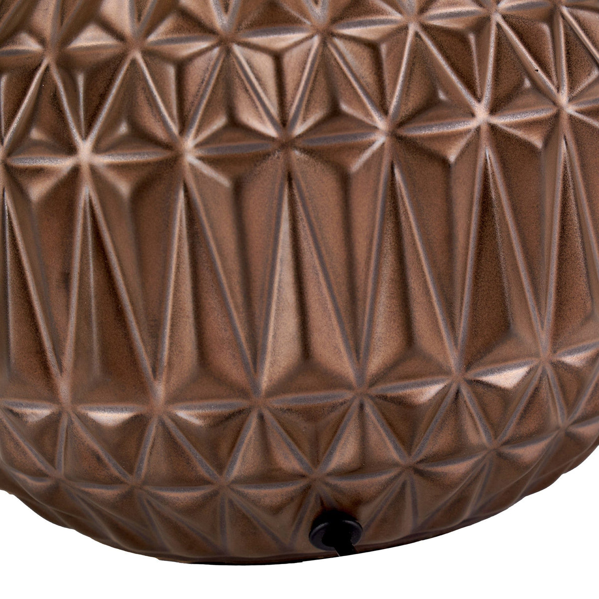 Anneli Bronze Aztec Texture Ceramic Table Lamp.