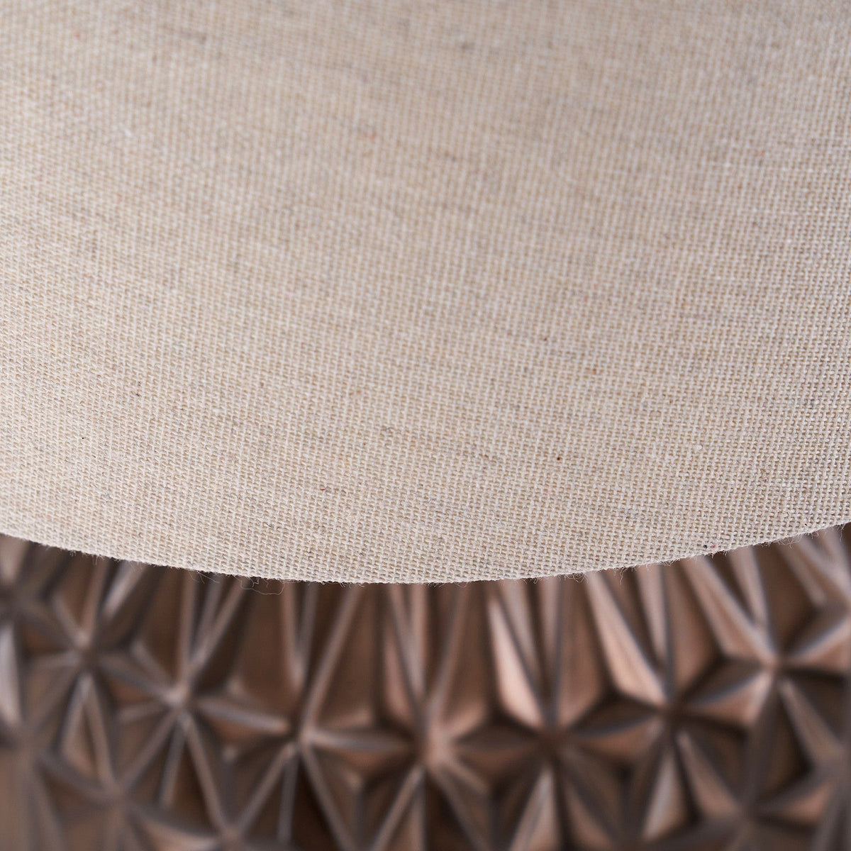 Anneli Bronze Aztec Texture Ceramic Table Lamp.