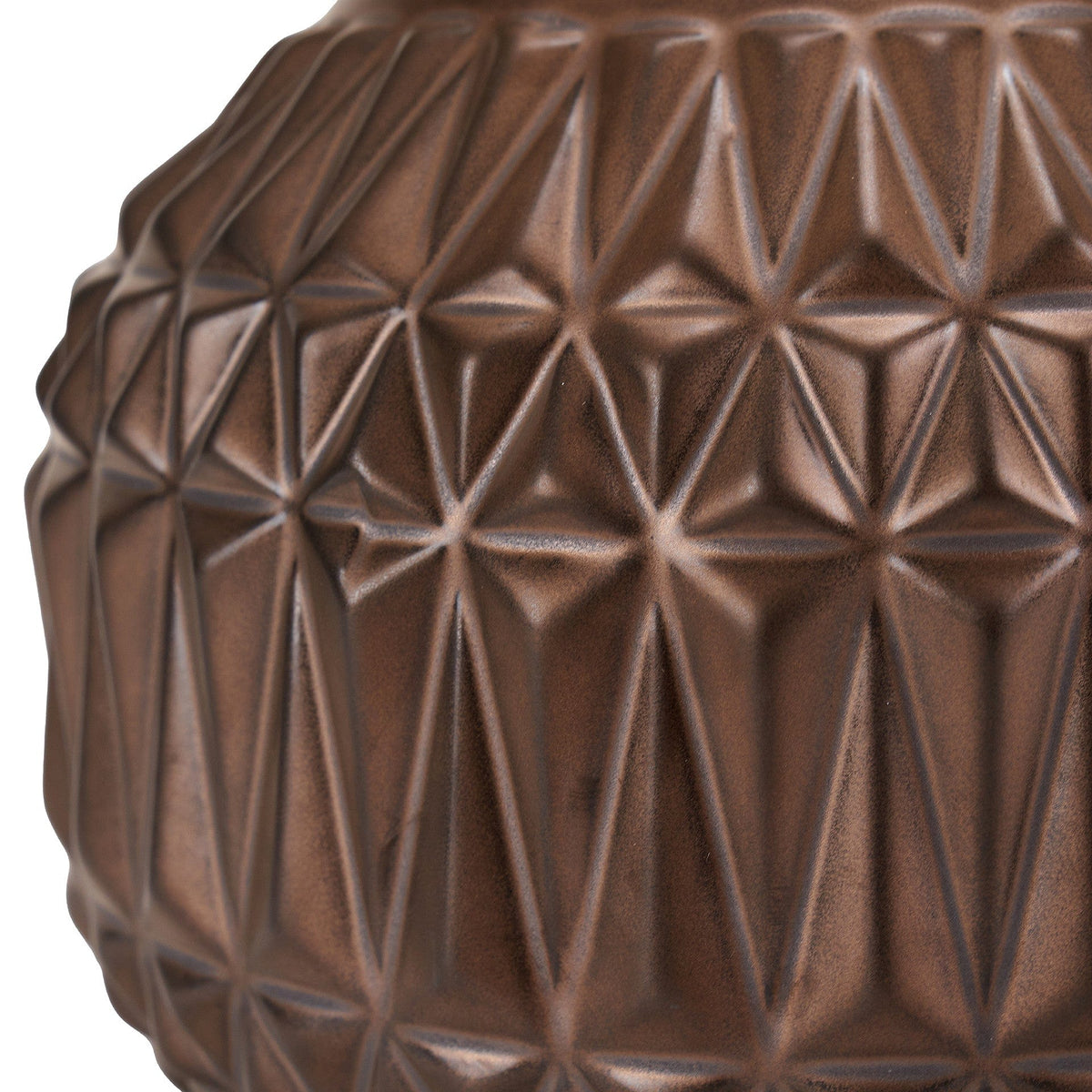 Anneli Bronze Aztec Texture Ceramic Table Lamp.