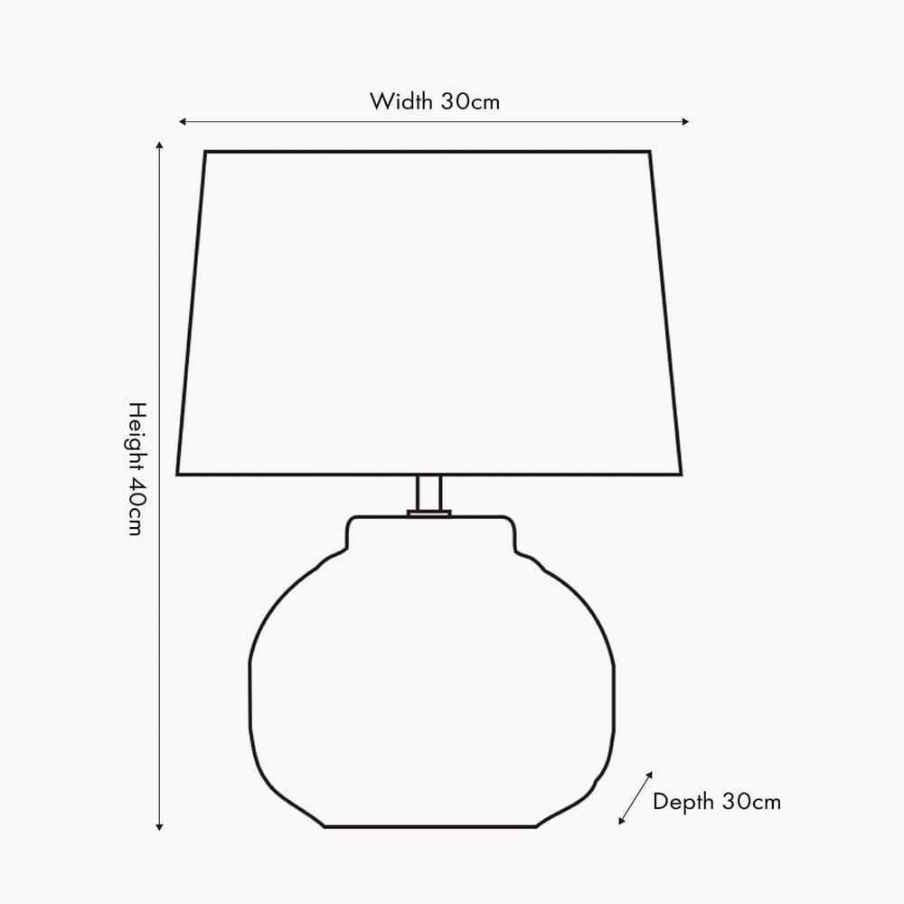 Anneli Warm White Aztec Texture Ceramic Table Lamp.