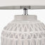 Anneli Warm White Aztec Texture Ceramic Table Lamp.
