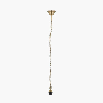 Pacific Lifestyle Lighting Antique Brass Electrical Ceiling Fitting House of Isabella UK