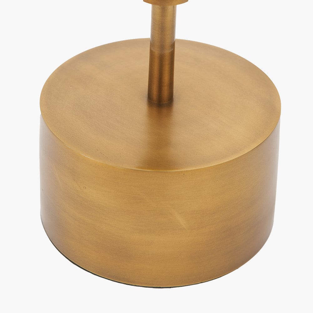 Antoine Black Croc and Antique Brass Metal Floor Lamp.