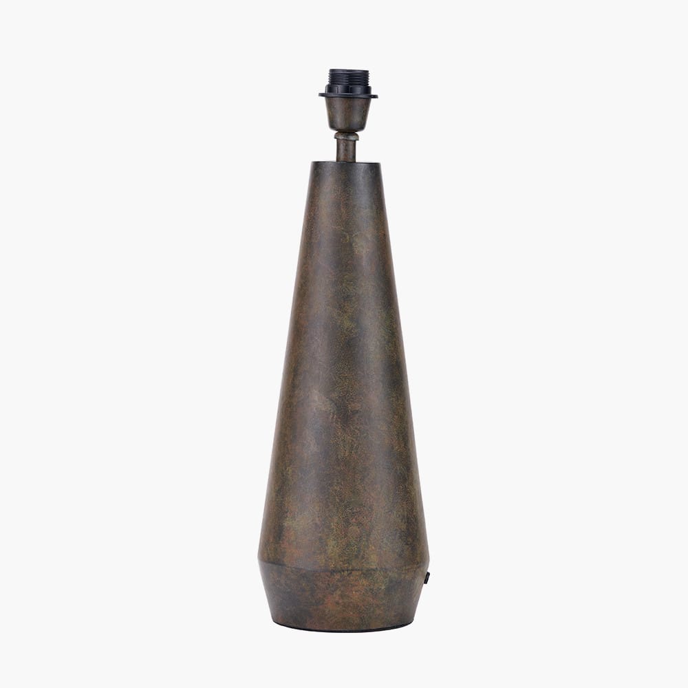 Pacific Lifestyle Lighting Arbor Verdi Gris Metal Conical Table Lamp Base House of Isabella UK