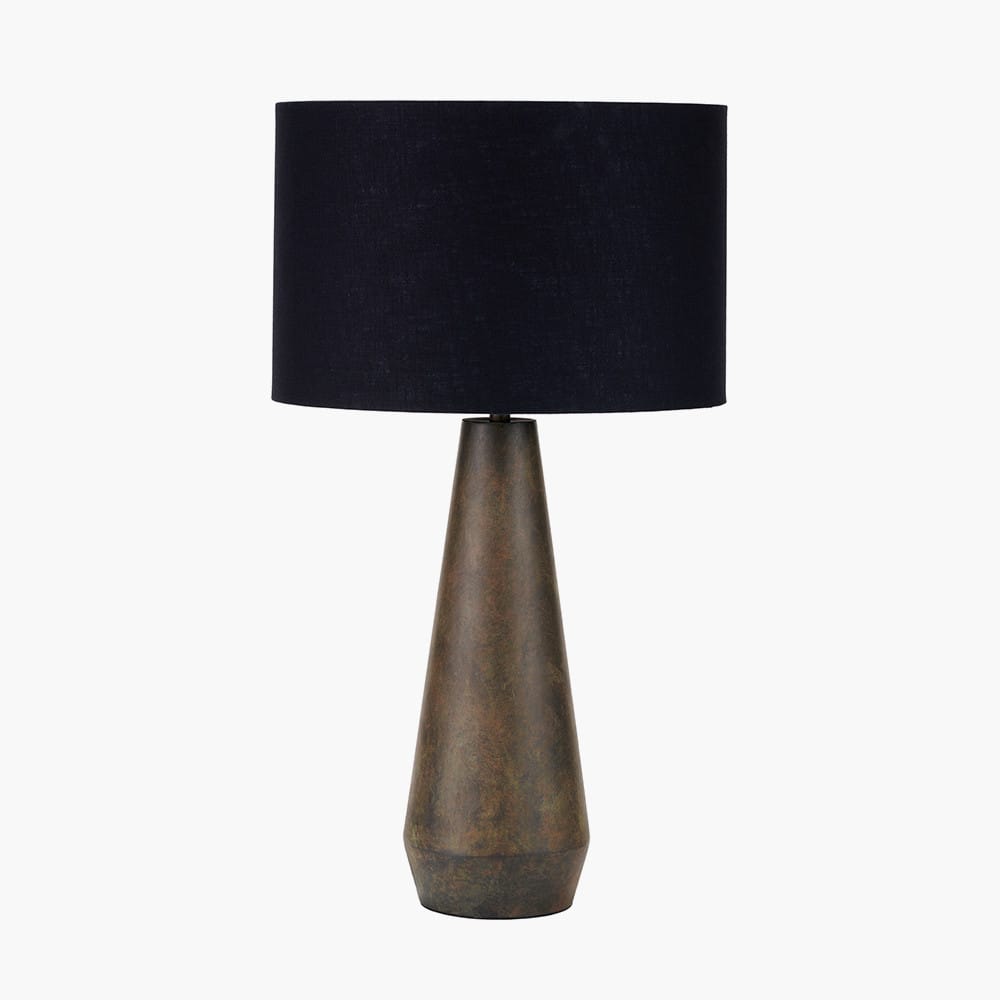 Pacific Lifestyle Lighting Arbor Verdi Gris Metal Conical Table Lamp Base House of Isabella UK