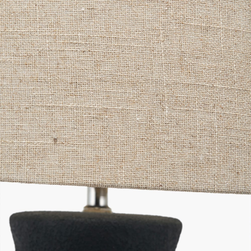 Pacific Lifestyle Lighting Areia Black Sand Textured Ceramic Table Lamp House of Isabella UK