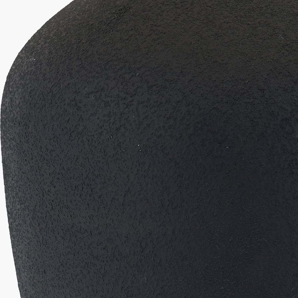 Pacific Lifestyle Lighting Areia Black Sand Textured Ceramic Table Lamp House of Isabella UK