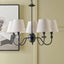 Pacific Lifestyle Lighting Ari Black Metal Curved 5 Arm Pendant House of Isabella UK