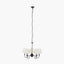 Pacific Lifestyle Lighting Ari Black Metal Curved 5 Arm Pendant House of Isabella UK