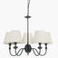 Pacific Lifestyle Lighting Ari Black Metal Curved 5 Arm Pendant House of Isabella UK