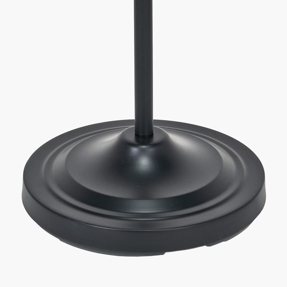 Pacific Lifestyle Lighting Ari Black Metal Curved Arm Floor Lamp House of Isabella UK