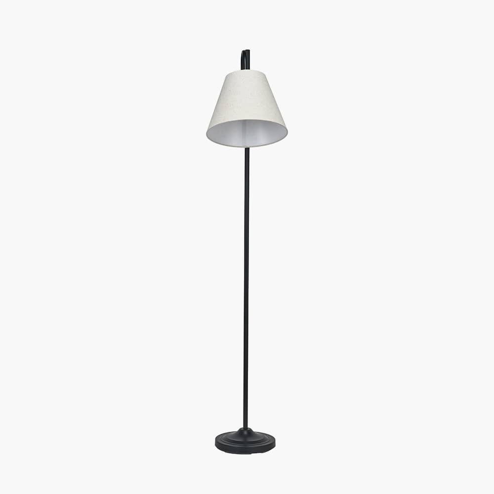 Pacific Lifestyle Lighting Ari Black Metal Curved Arm Floor Lamp House of Isabella UK