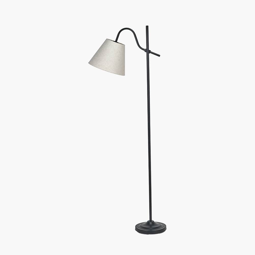 Pacific Lifestyle Lighting Ari Black Metal Curved Arm Floor Lamp House of Isabella UK