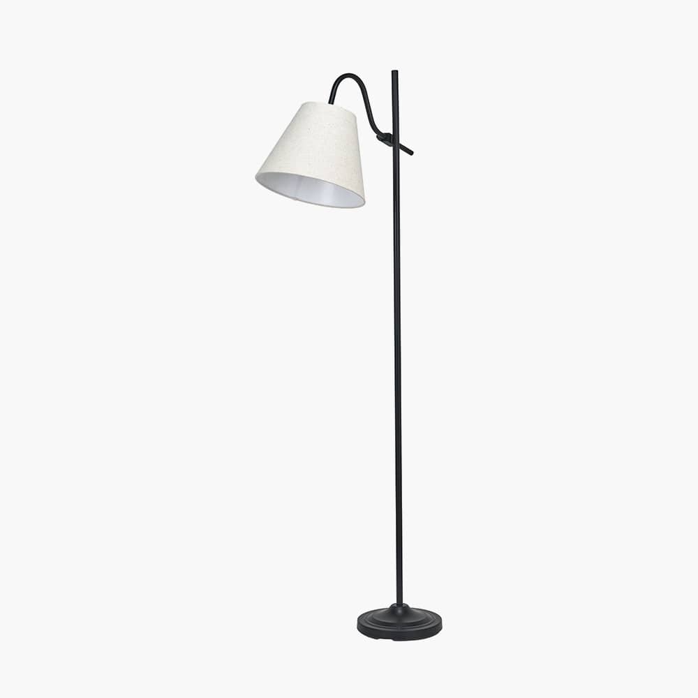 Pacific Lifestyle Lighting Ari Black Metal Curved Arm Floor Lamp House of Isabella UK