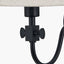 Pacific Lifestyle Lighting Ari Black Metal Curved Arm Wall Light House of Isabella UK
