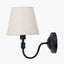Pacific Lifestyle Lighting Ari Black Metal Curved Arm Wall Light House of Isabella UK