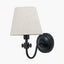 Pacific Lifestyle Lighting Ari Black Metal Curved Arm Wall Light House of Isabella UK