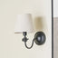 Pacific Lifestyle Lighting Ari Black Metal Curved Arm Wall Light House of Isabella UK