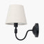 Pacific Lifestyle Lighting Ari Black Metal Curved Arm Wall Light House of Isabella UK