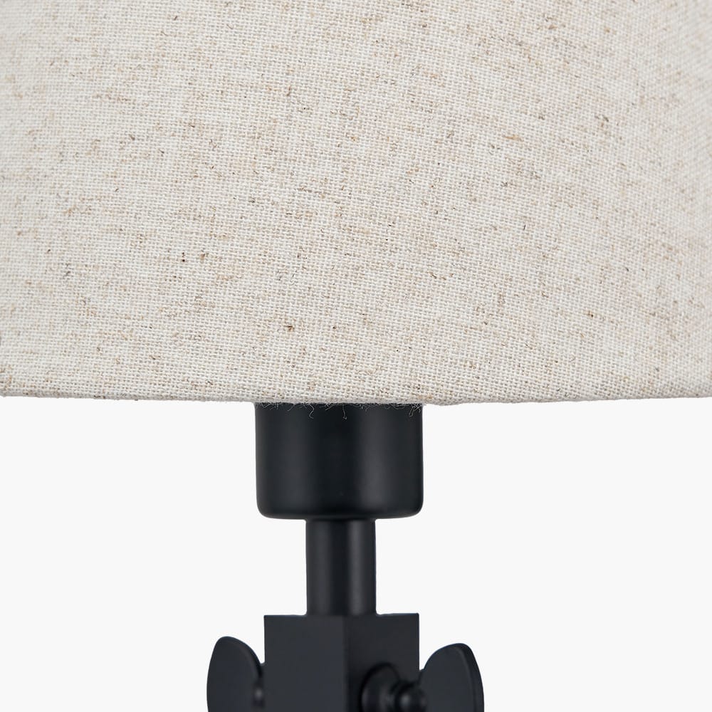 Pacific Lifestyle Lighting Ari Black Metal Curved Arm Wall Light House of Isabella UK