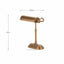 Pacific Lifestyle Lighting Ashford Antique Brass Metal Bankers Table Lamp House of Isabella UK