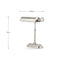Pacific Lifestyle Lighting Ashford Antique Silver Metal Bankers Table Lamp House of Isabella UK