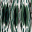 Pacific Lifestyle Lighting Asilah Matt Black Aluminium Tall Footed Table Lamp Base with Izara 40cm Racing Green Ikat Patterned Mushroom Pleat Tapered Lampshade House of Isabella UK