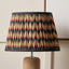 Pacific Lifestyle Lighting Athira 45cm Multi Chevron Design Mushroom Pleat Tapered Lamp Shade House of Isabella UK