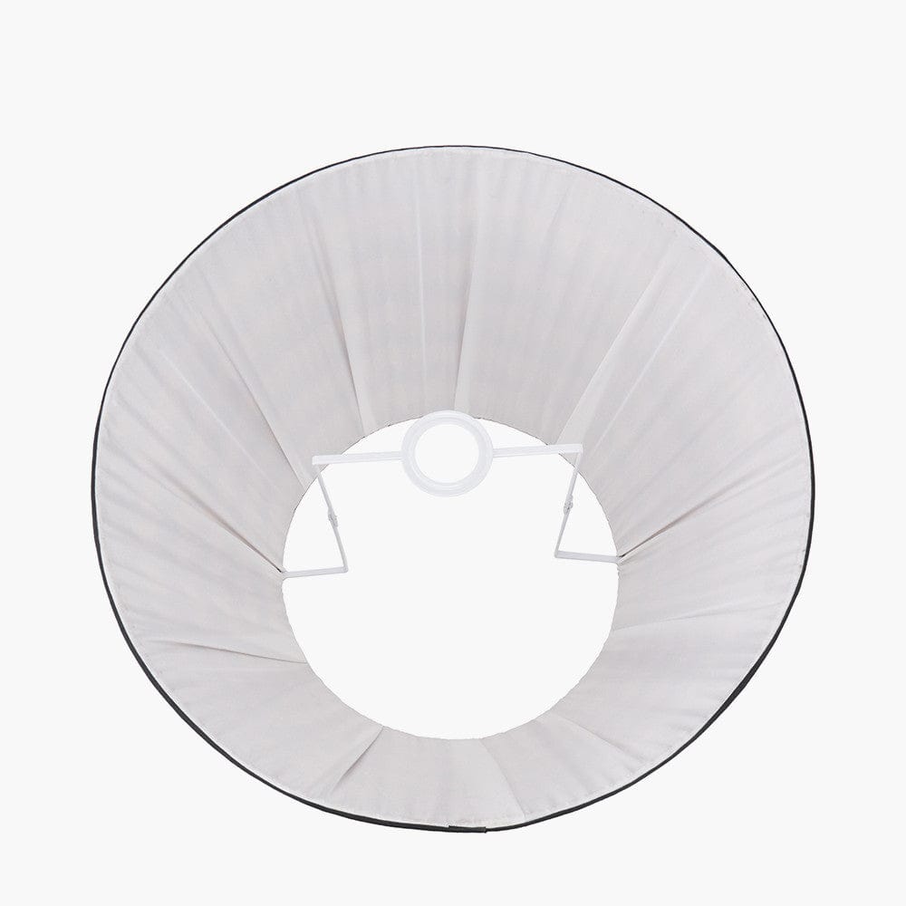 Pacific Lifestyle Lighting Athira 45cm Multi Chevron Design Mushroom Pleat Tapered Lamp Shade House of Isabella UK